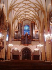 Orgue Rieger (1970) de la Stadtpfarrkirche de Graz. Crédit: //members.aon.at/