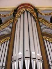 Détail de la façade de l'orgue. Cliché personnel
