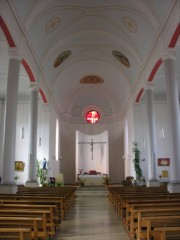 Nef de l'église d'Undervelier. Cliché personnel