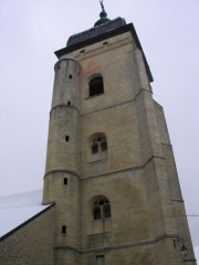 Tour de l'église St-Bénigne à Pontarlier. Cliché personnel