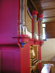 Château-d'Oex, autre vue de l'orgue du Temple. Cliché personnel