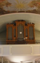 Orgue Goll de l'église de Vaulruz. Cliché personnel (2006)