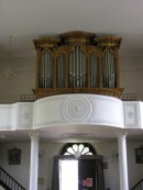 Orgue de Courchapoix, un instrument Klingler à l'origine. Cliché personnel