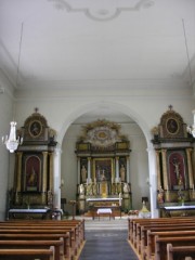 Intérieur de l'église de Courchapoix. Cliché personnel