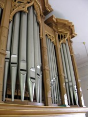 Buffet de l'orgue à Courchapoix. Cliché personnel