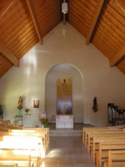 Intérieur de l'église du Chauffaud. Cliché personnel
