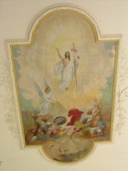 Peinture du plafond de l'église. Cliché personnel