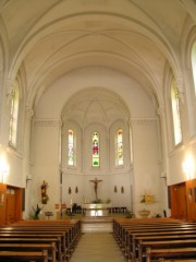 La nef de l'église de Montsevelier. Cliché personnel