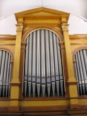 Détail du buffet de l'orgue. Cliché personnel