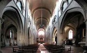 Intérieur de l'église abbatiale de St-Sever. Crédit: www.uquebec.ca/musique/orgues/