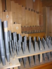 La Chaux-du-Milieu, intérieur de l'orgue. Cliché personnel