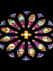 La rose du transept sud. Cliché personnel