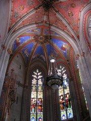 Voûtes polychromes de la chapelle des Macchabées