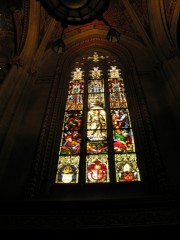 Autre vitrail de la chapelle. Cliché personnel