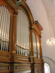 Vue de l'orgue en tribune. Cliché personnel