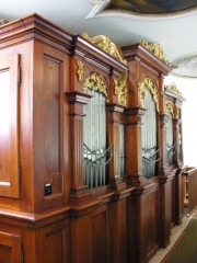 Vue de l'orgue en tribune. Cliché personnel