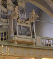 Vue du Positif de l'orgue de Montlebon. Cliché personnel