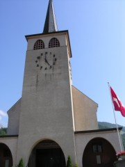 L'église de Grandvillard. Cliché personnel