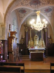 Vue du choeur avec l'orgue à gauche. Cliché personnel