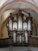 Orgue J. Besançon de St-Ursanne. Cliché personnel (2006)