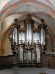 Vue de l'orgue depuis la nef. Cliché personnel