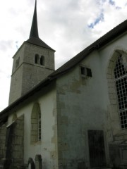 La Sagne, autre vue du Temple vers l'ouest. Cliché personnel