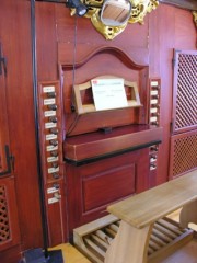 La console de l'orgue. Cliché personnel