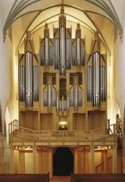 Vue du Grand Orgue Goll de St-Martin de Memmingen (1998). Crédit: www.kirchenmusik-memmingen.de/