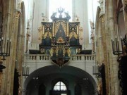 Orgue du 17ème siècle de N.-Dame de Tyn à Prague, restauré par Klais en 2000. Crédit: //tynska.farmost.cz/