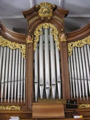 Détail du buffet de l'orgue. Cliché personnel