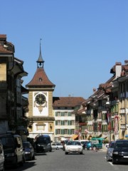 Vue de la rue principale de Morat. Cliché personnel