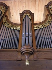 Détail de la façade de l'orgue. Cliché personnel