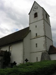 Eglise catholique de Miécourt. Cliché personnel