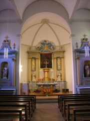 Vue intérieure de l'église de Réclère. Cliché personnel