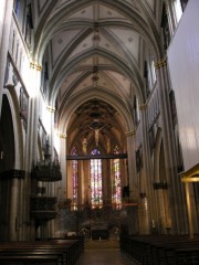 Vue de la nef de la cathédrale. Cliché personnel