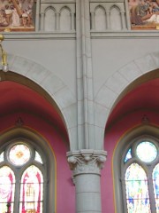 Sacré-Coeur, élévation de la nef au sud. Cliché personnel