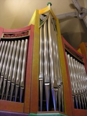 Vue partielle du buffet de l'orgue. Cliché personnel