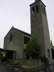 Eglise catholique d'Echallens (VD). Cliché personnel