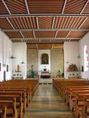 Intérieur de l'église de Charmoille. Cliché personnel