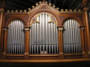 Vue partielle de la façade de l'orgue. Cliché personnel