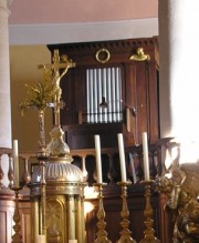 L'orgue de Morbier au fond du choeur. Cliché personnel