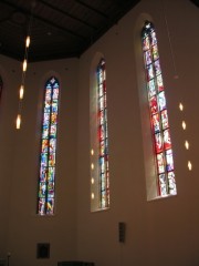 Vue des verrières sud du choeur (artiste F. Hoffmann). Cliché personnel