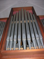 Vue d'une partie du buffet de l'orgue. Cliché personnel