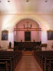 Nef de l'église de Coeuve. Cliché personnel (2006)