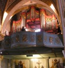 Grand Orgue de la Collégiale d'Estavayer-le-Lac (un buffet d'Aloys Mooser). Cliché personnel (2006)