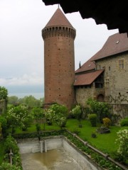 Vue prise dans le château d'Estavayer-le-Lac. Cliché personnel