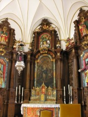 Vue de l'autel dans le choeur (1er tiers du 18ème s.). Cliché personnel