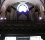 L'orgue Kuhn depuis la nef. Cliché personnel