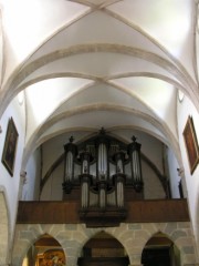 Le Grand Orgue vu depuis la nef. Cliché personnel