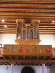 Vue de l'orgue en tribune. Cliché personnel